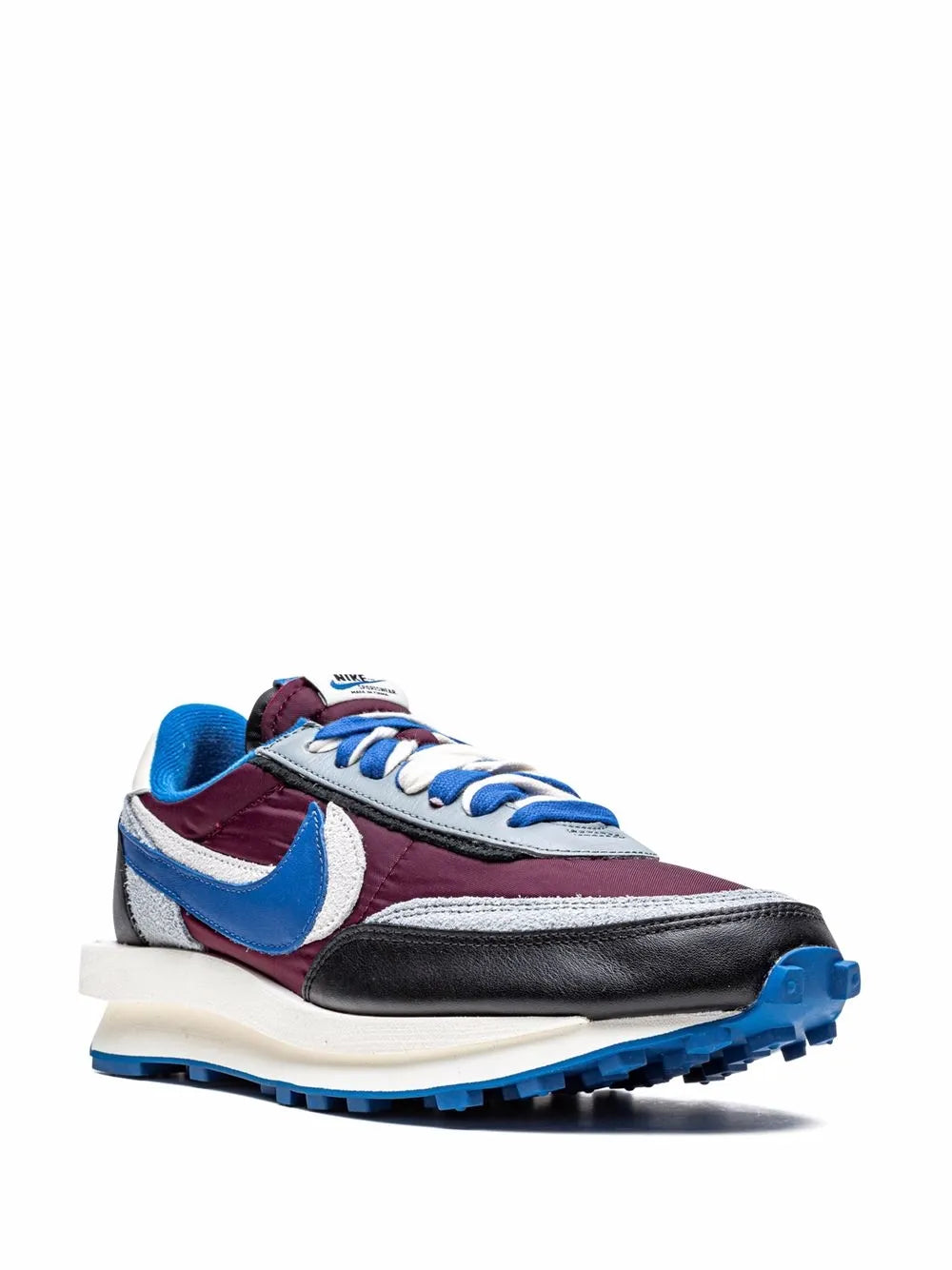 x sacai x Undercover LDWaffle "Night Maroon" sneakers