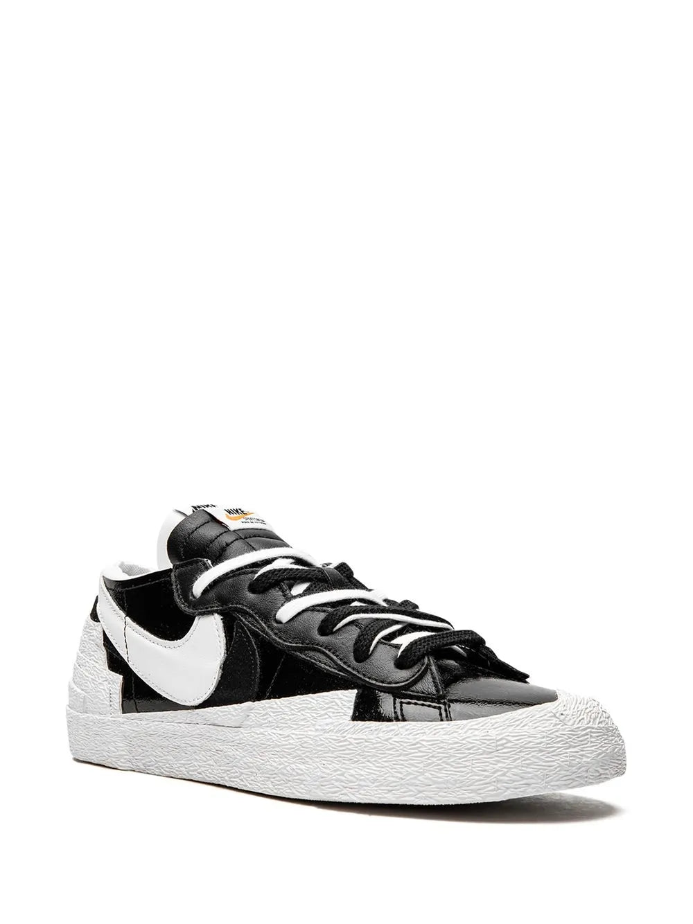 x sacai Blazer Low "Black Patent Leather" sneakers