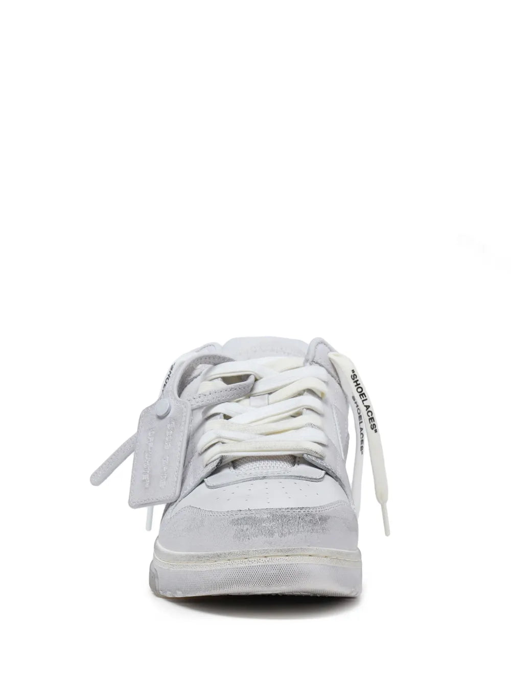 Off white grey sneakers vintage leather