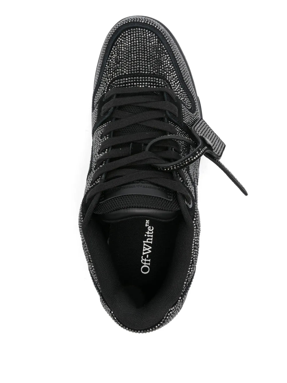 Off white sneakers out of office black strass