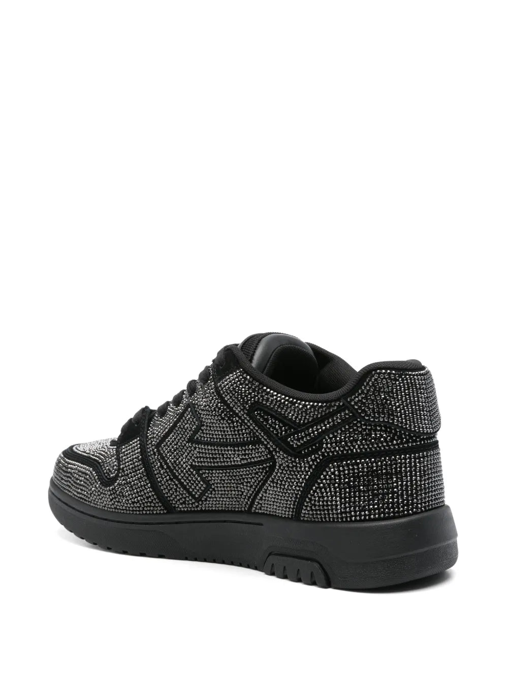 Off white sneakers out of office black strass