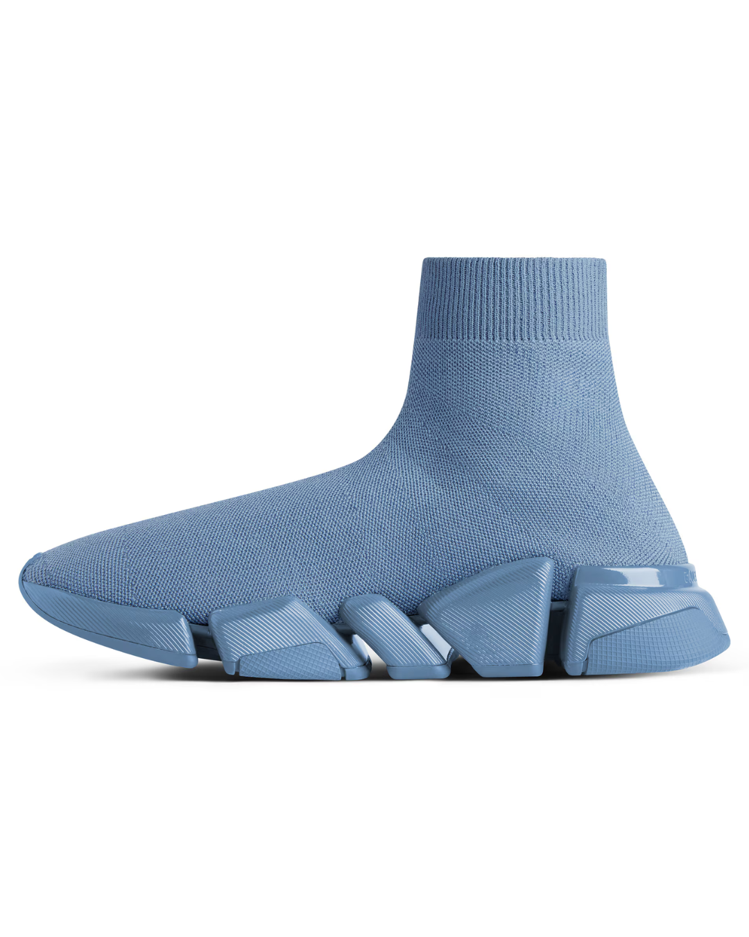 Sneaker Balenciaga Speed 2.0 in maglia riciclata blu sbiadito