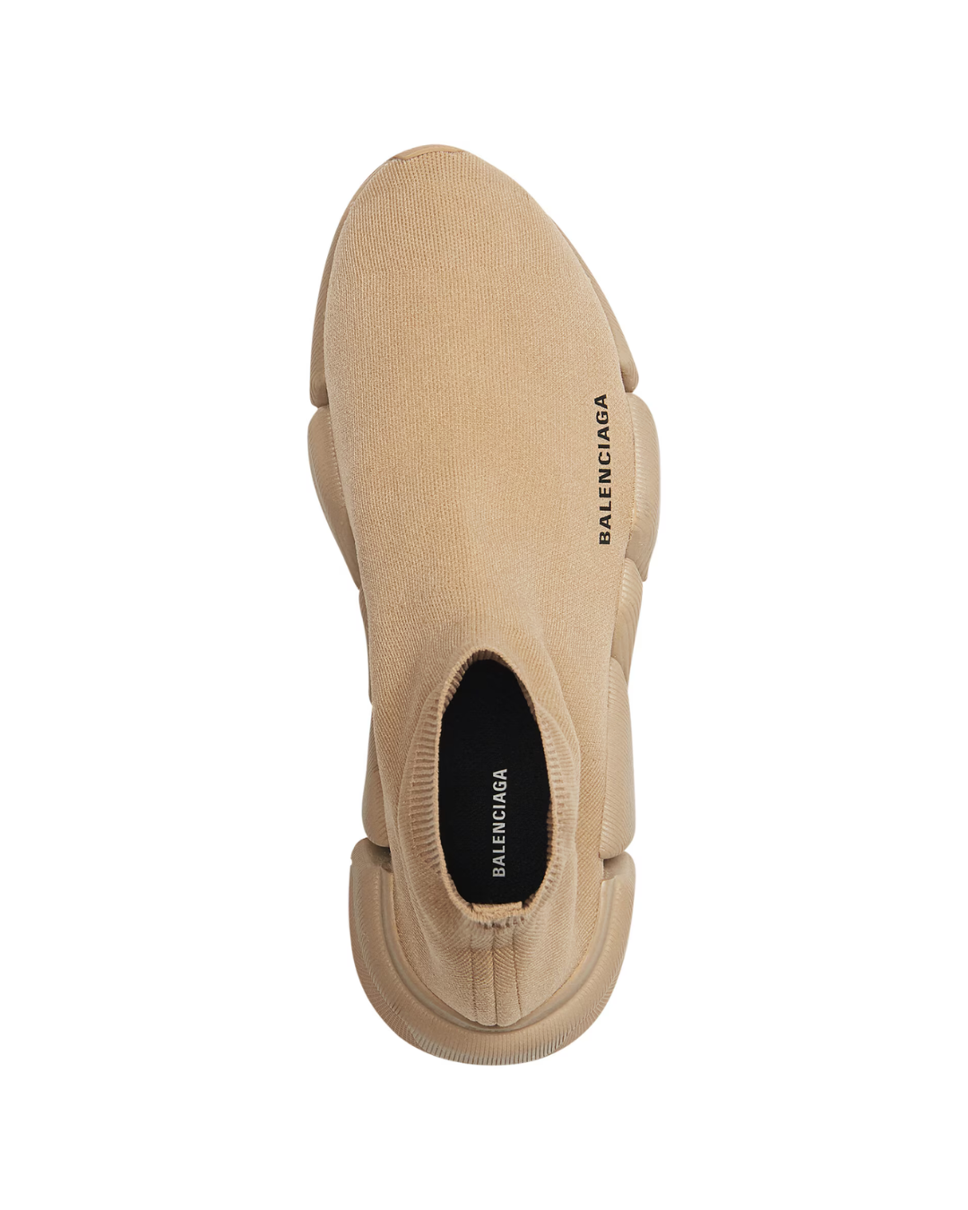 Sneaker Balenciaga Speed 2.0 Monocolor in maglia riciclata beige