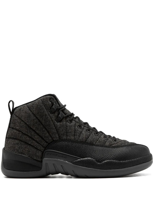 Air Jordan 12 Retro Wool "Dark Grey/Metallic Silver" sneakers