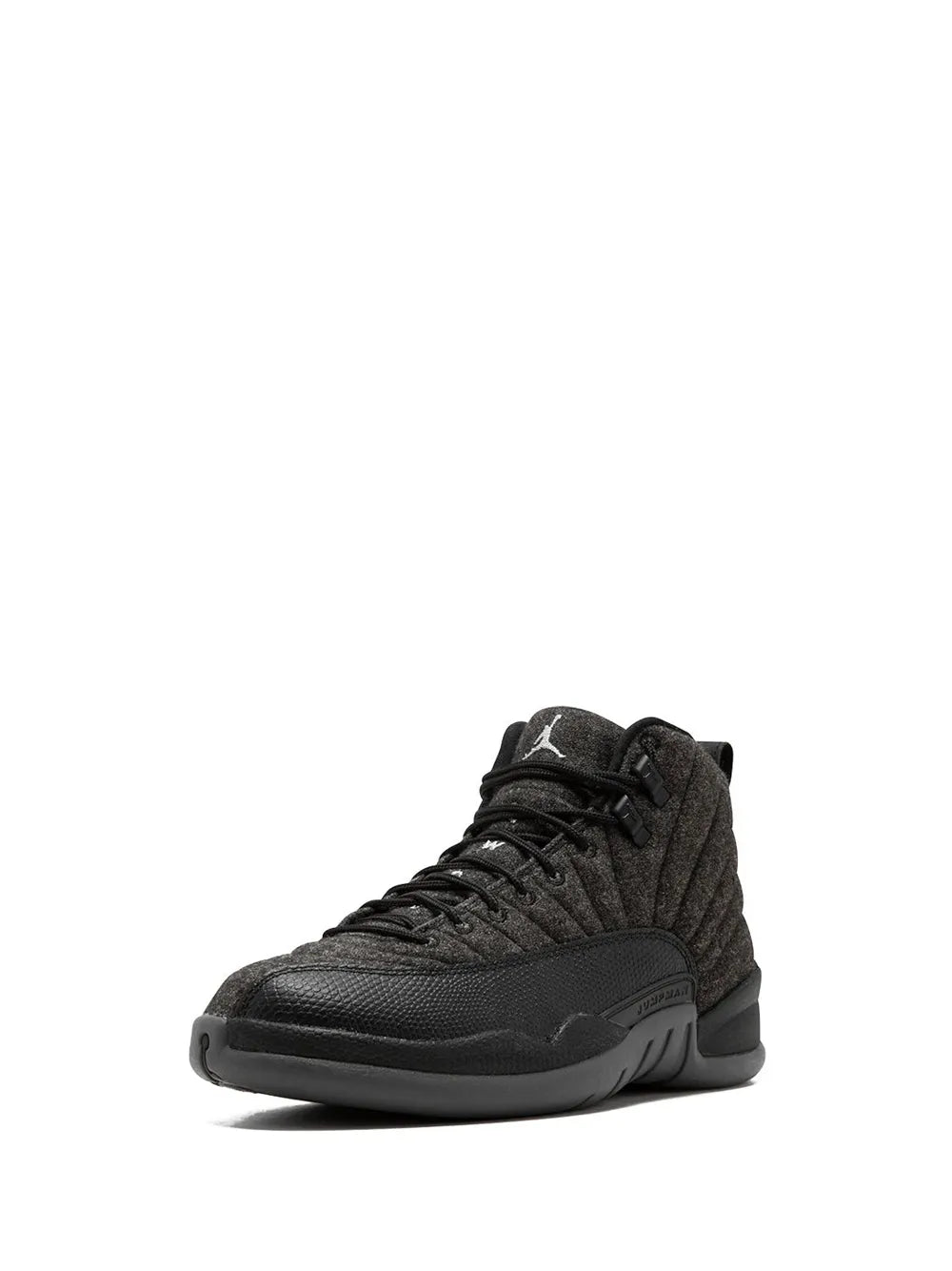 Air Jordan 12 Retro Wool "Dark Grey/Metallic Silver" sneakers
