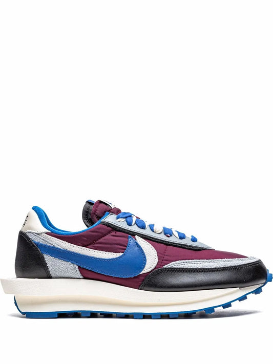x sacai x Undercover LDWaffle "Night Maroon" sneakers