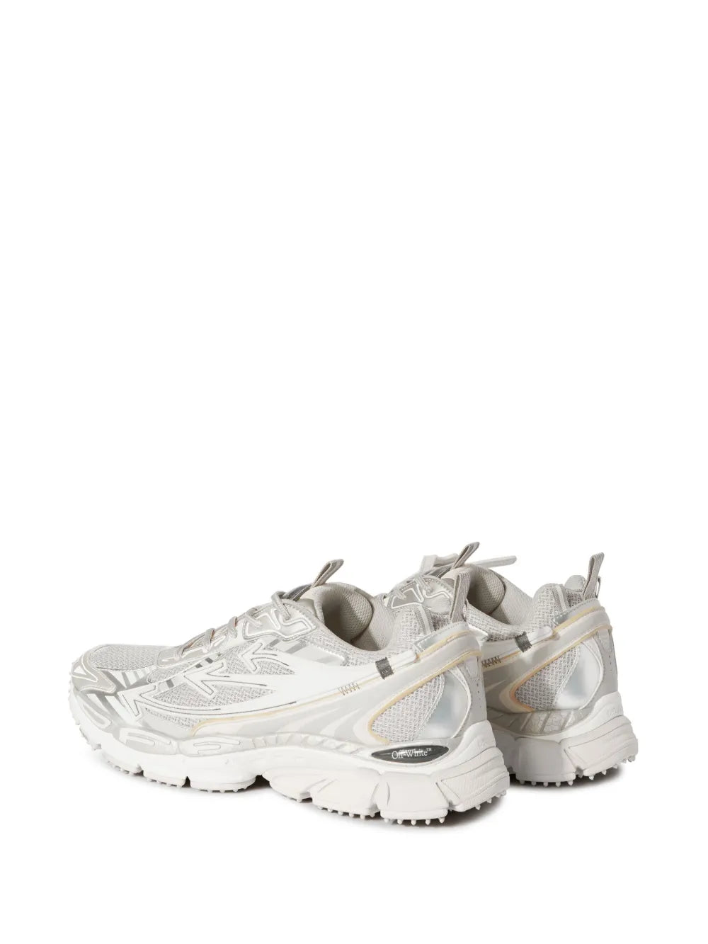 Off white Silver Be Right Back Sneakers