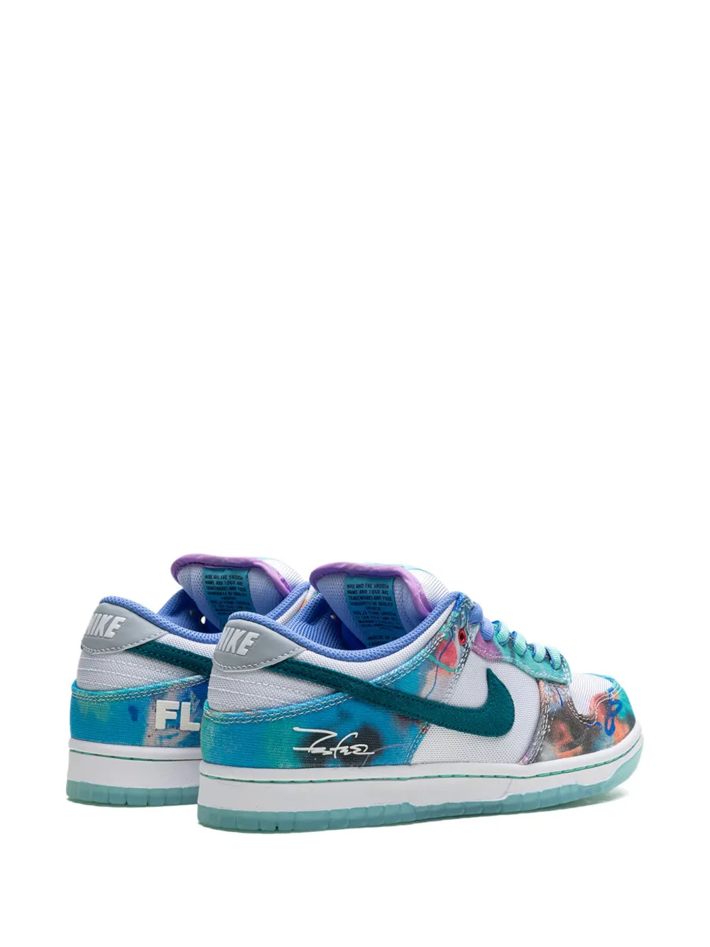 x Futura Laboratories SB Dunk Low "Bleached Aqua" sneakers