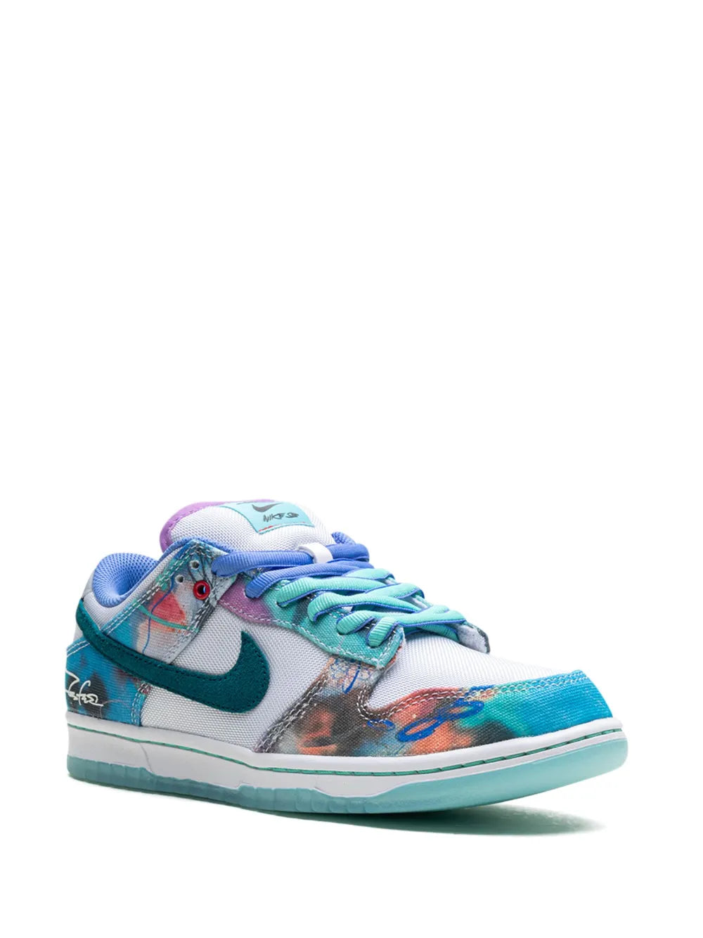 x Futura Laboratories SB Dunk Low "Bleached Aqua" sneakers