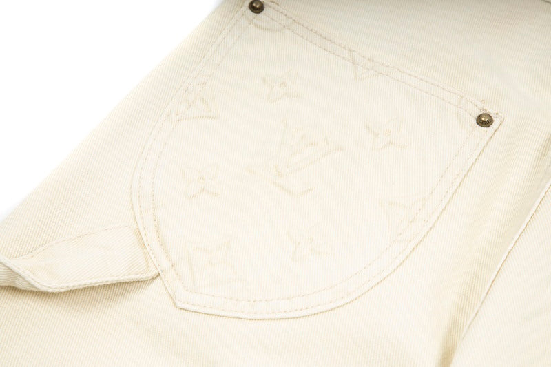 Louis Vuitton Beige Monogram Carpenter Pants