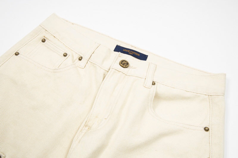 Louis Vuitton Beige Monogram Carpenter Pants