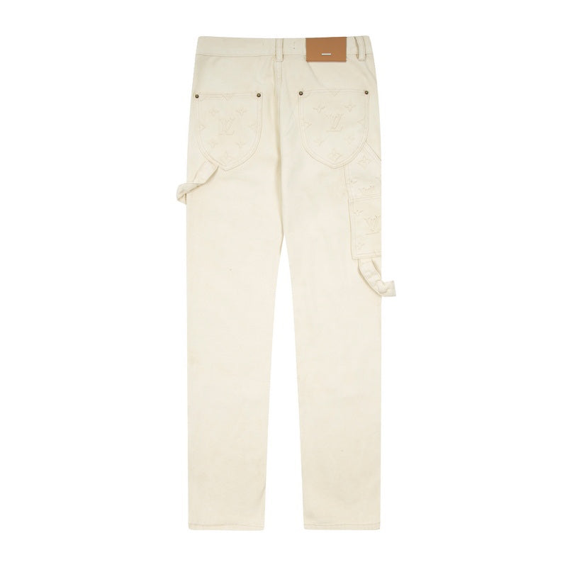 Louis Vuitton Beige Monogram Carpenter Pants