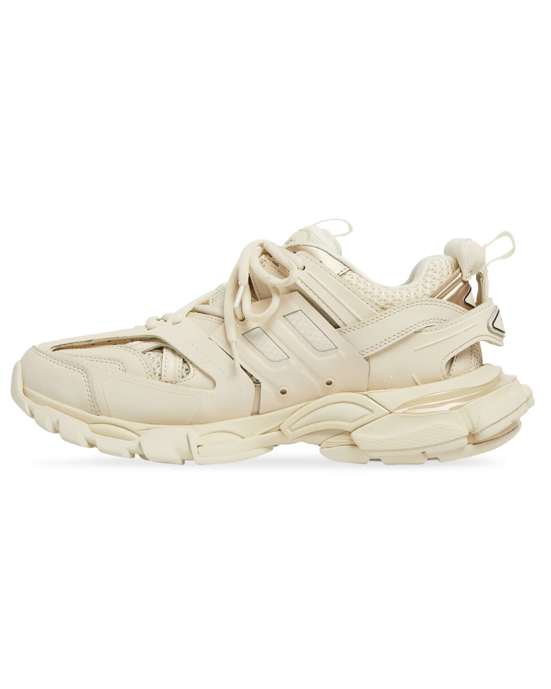 Balenciaga Track Sneaker in rete e nylon beige e nero 