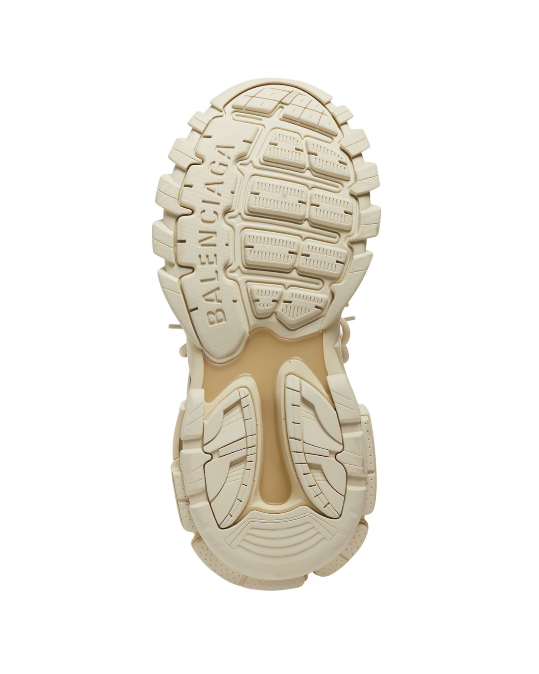 Balenciaga Track Sneaker in rete e nylon beige e nero 