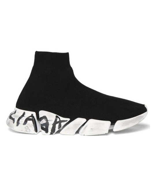 Sneaker Balenciaga Speed ​​2.0 in maglia riciclata nera