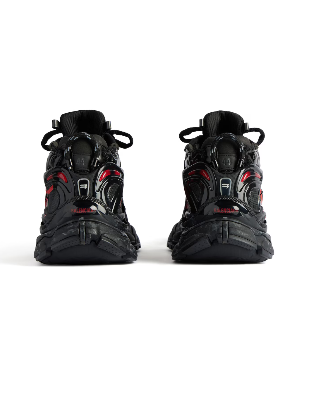 Balenciaga Runner Graffiti Sneaker in Black/Red